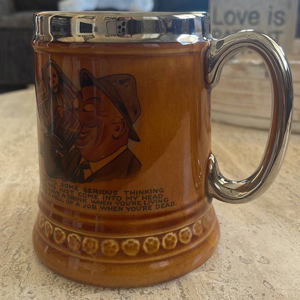 Lord Nelson Pottery England 11-65 I've Been Doing Some Serious Thinking mug. EC - Picture 7 of 12